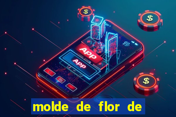 molde de flor de eva grande para imprimir